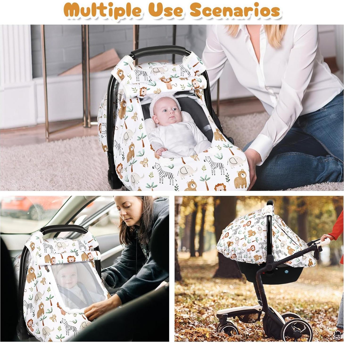 Funda para Asiento de Coche Bebé Animales - A Prueba de Viento