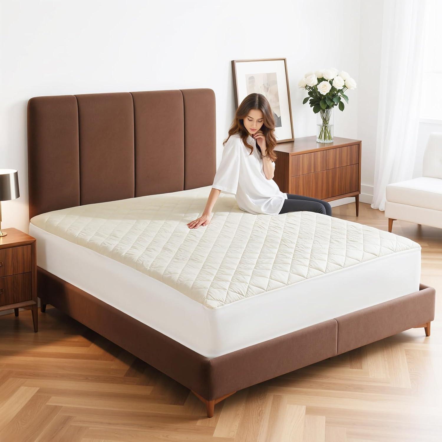 Protector de Colchón King LOFE Algodón Orgánico Impermeable 208x198 cm