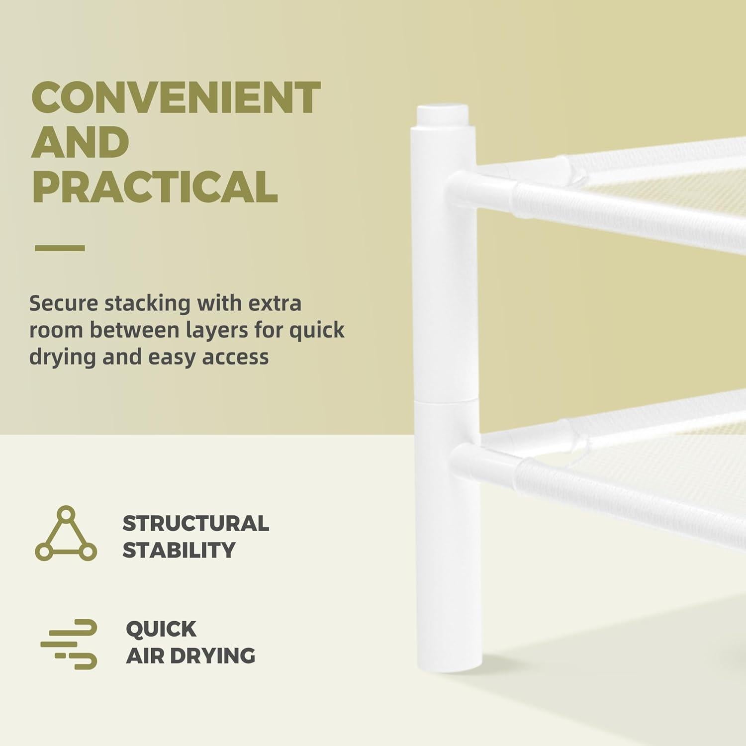 Secador de Ropa Plano Apilable STORAGEIDEAS 2 Capas 70.96cm