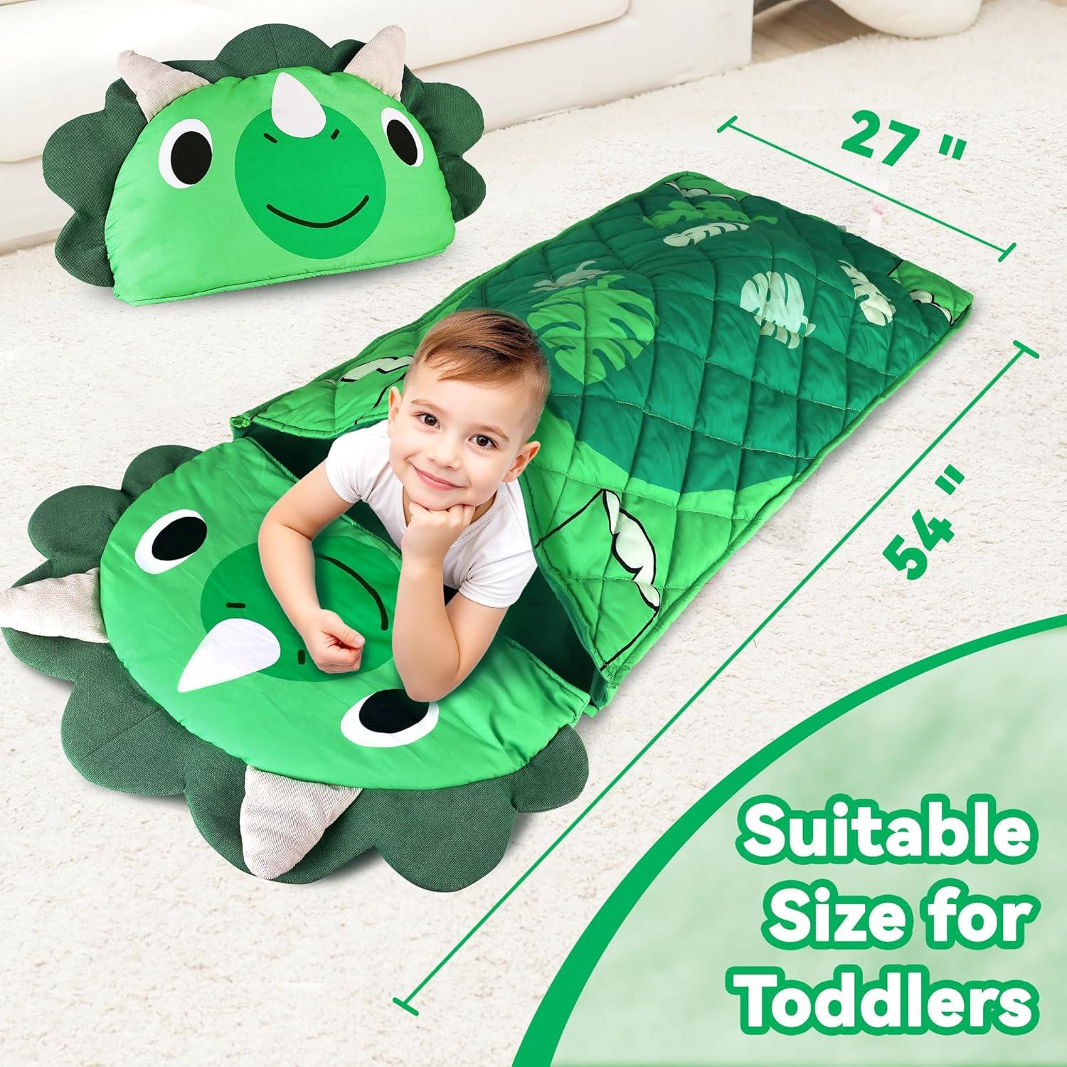 Saco de Dormir Dinosaurio iPlay, iLearn 137x69 cm 2 en 1