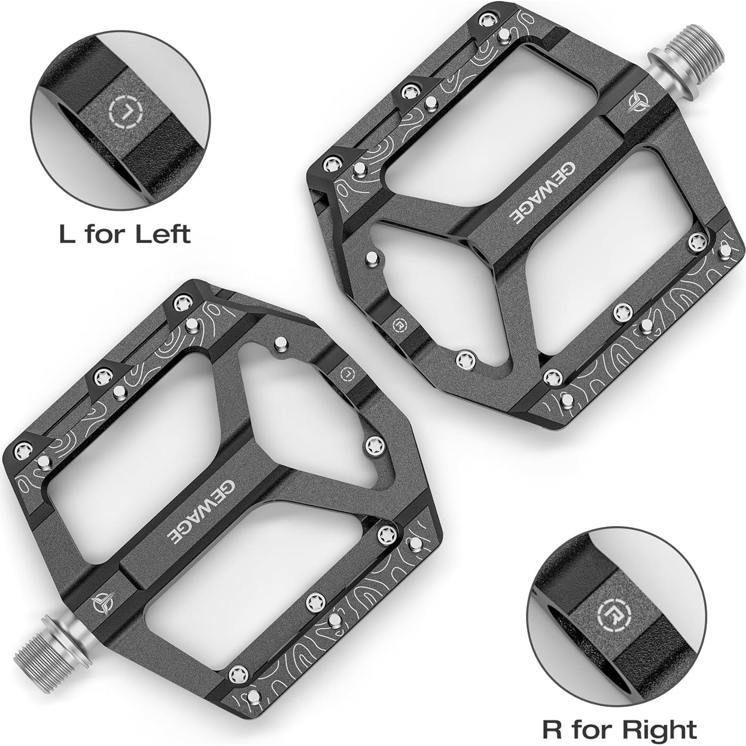 Pedales de Bicicleta GEWAGE Planos Antideslizantes 100x121.5mm