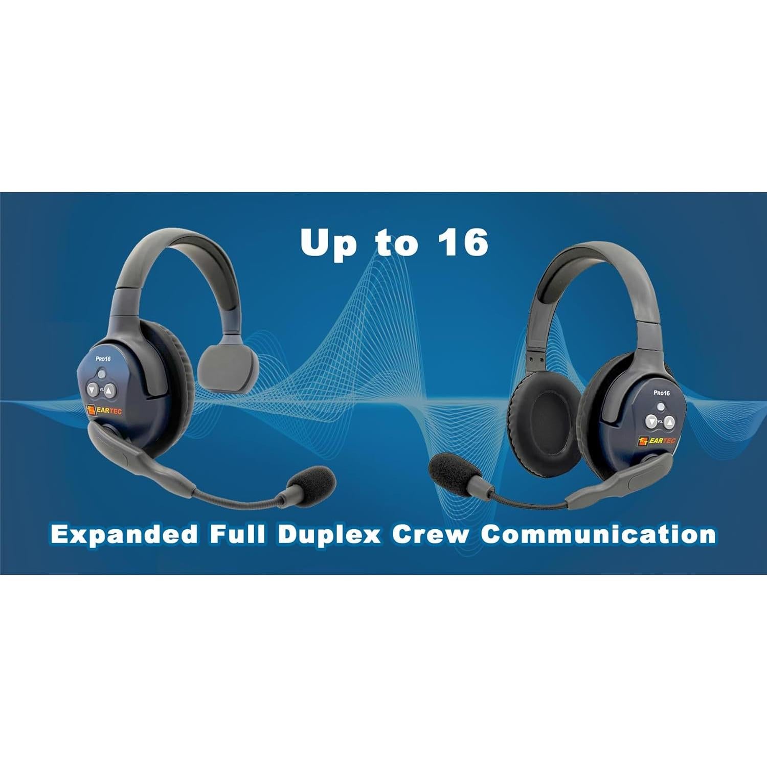 Sistema de Intercomunicación Inalámbrico Eartec PRO16 - 8 Auriculares
