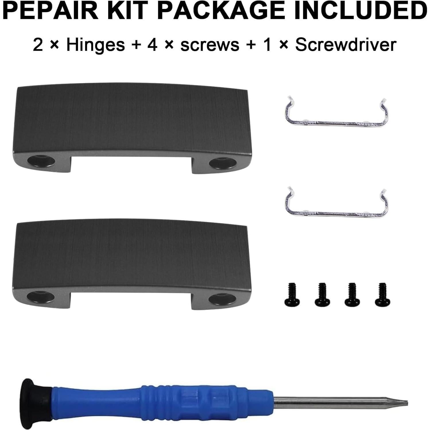 Studio Pro Hinge Replacement Metal Repair Parts Compatible with Beats Studio Pro Wireless Headphone,Durable Repair Kit Replacement Headband Metal Folding Hinge Clip Cover Pin Repair Parts Set（Black）