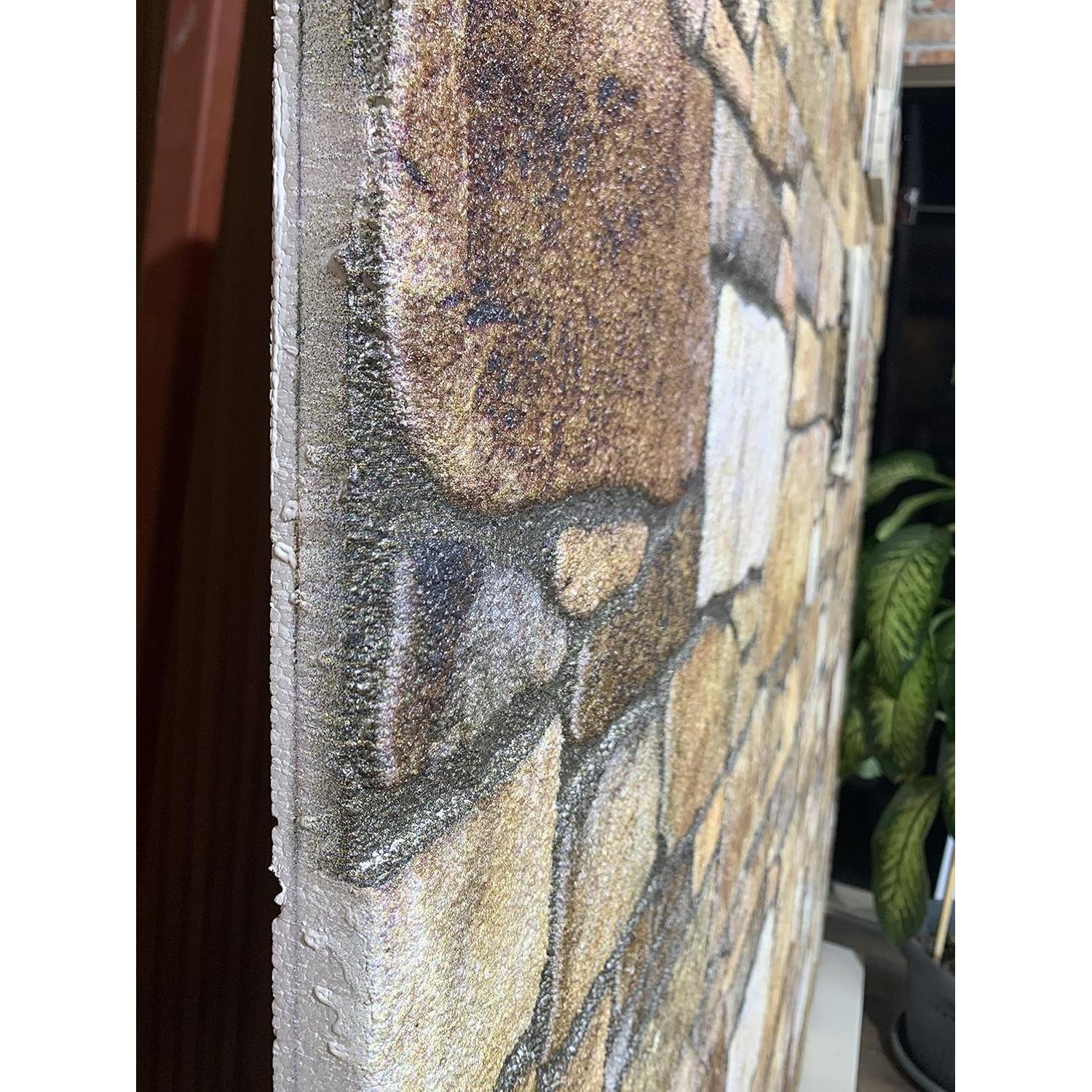 Paneles de Pared 3D Dundee Deco - Muestra 25.4x25.4 cm Piedra Beige