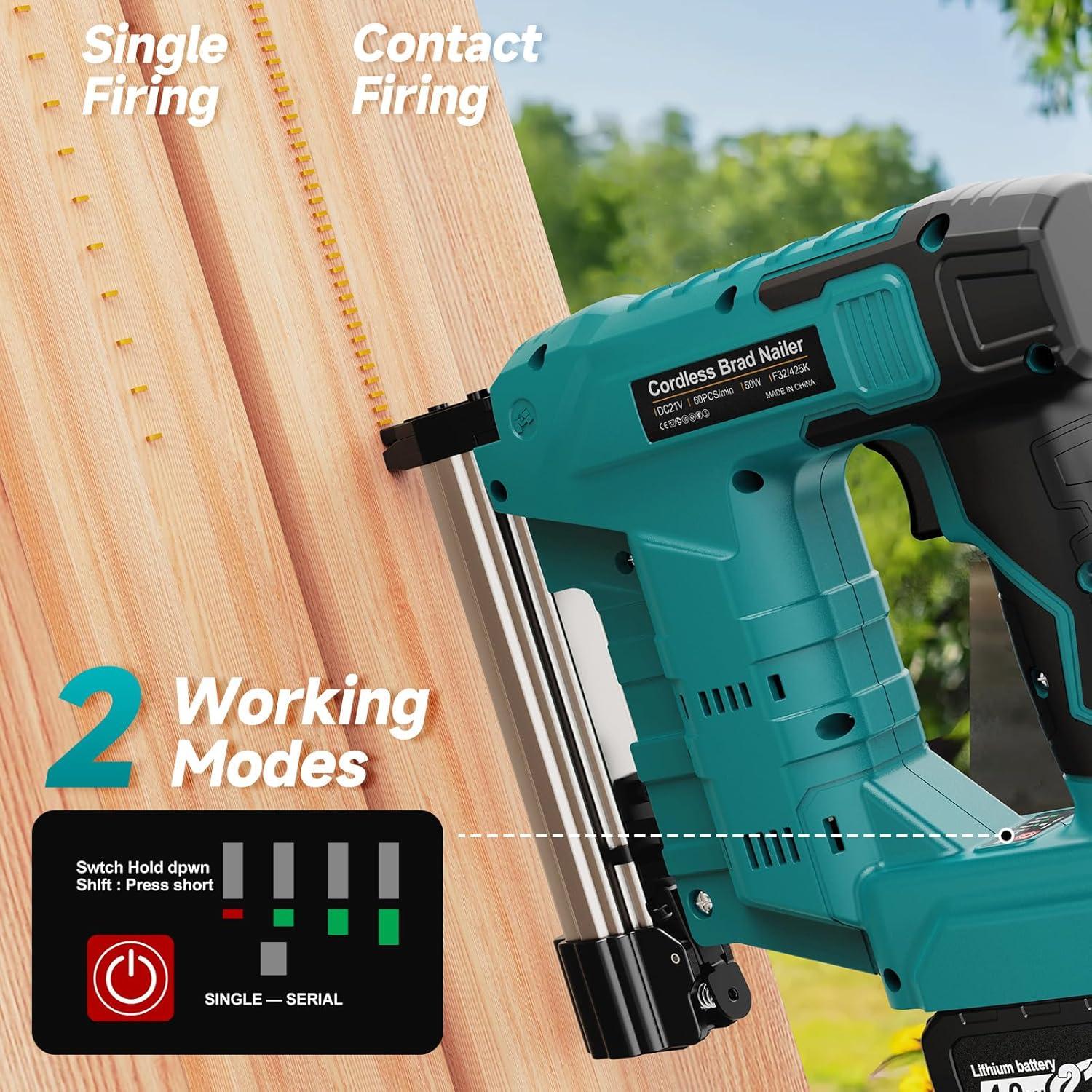 Clavadora Inalámbrica CAMXTOOL 18 Calibre 2 en 1 con Baterías