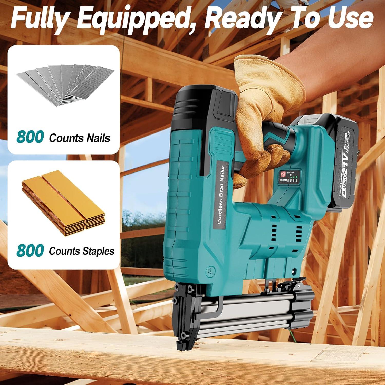 Clavadora Inalámbrica CAMXTOOL 18 Calibre 2 en 1 con Baterías