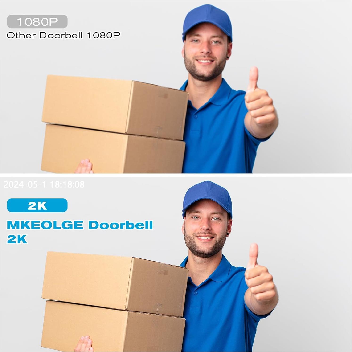 Cámara de Timbre Inalámbrica Genérico J9 2K HD con Timbre