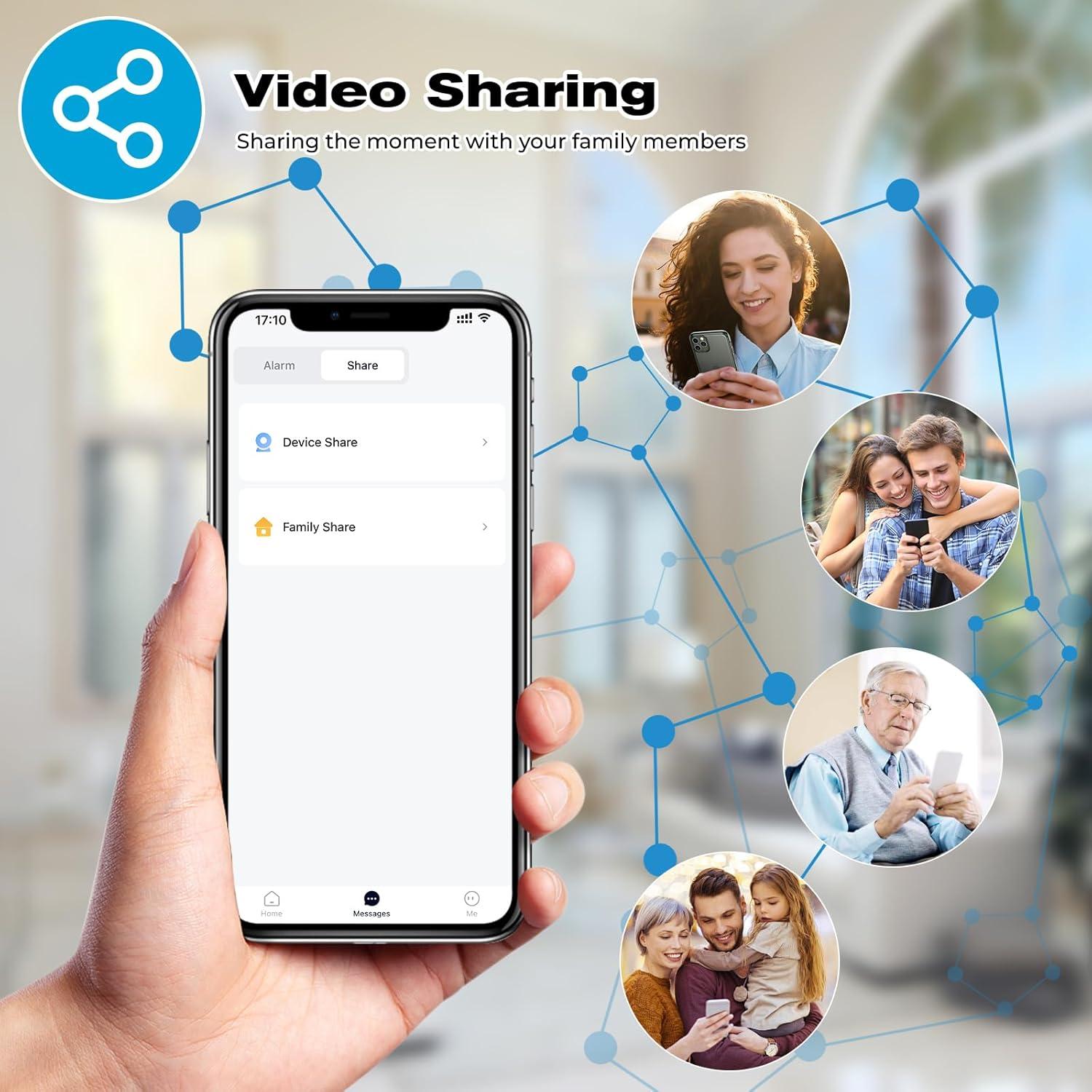 Cámara de Timbre Inalámbrica Genérico J9 2K HD con Timbre