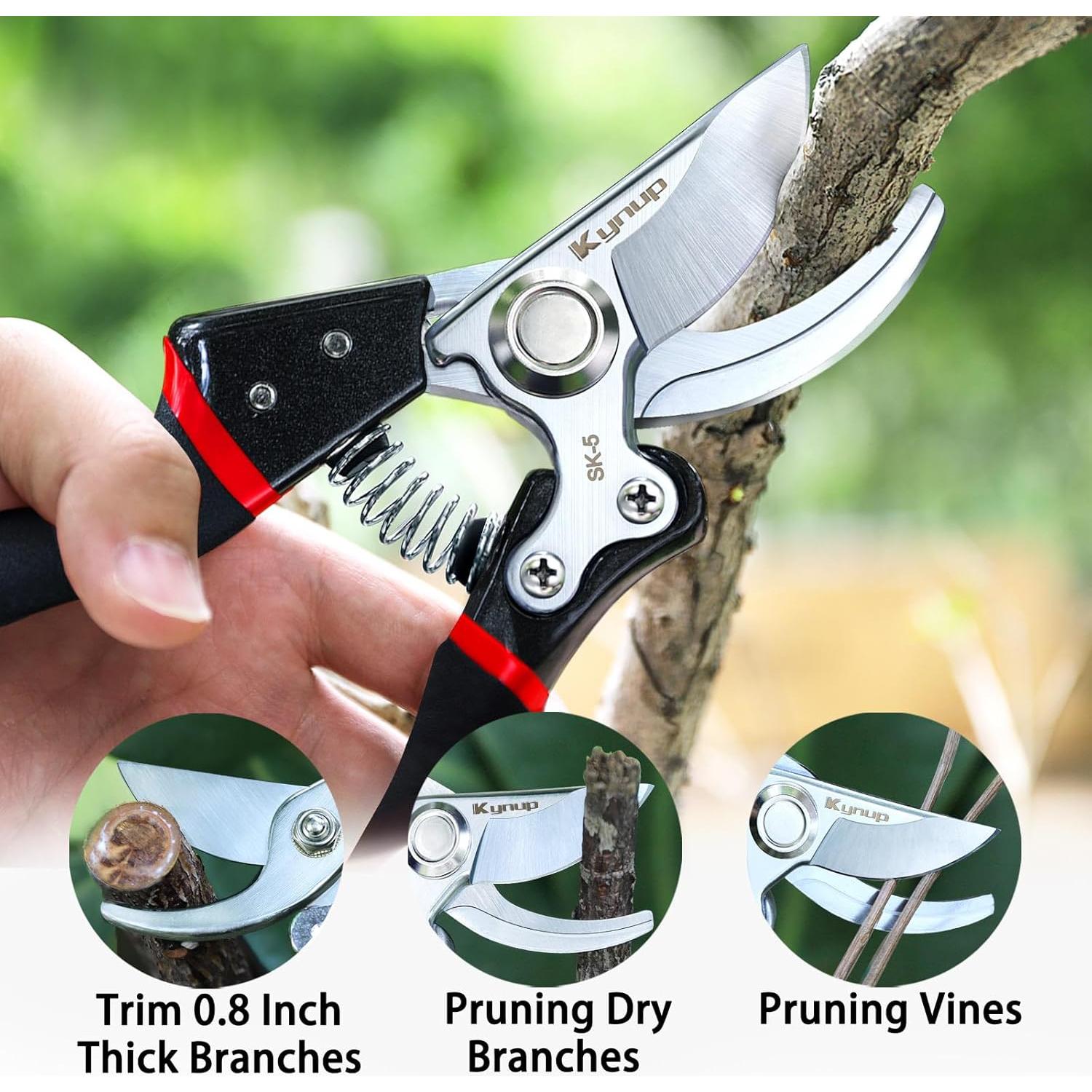 Tijeras de Podar Kynup V11 para Jardinería 21.8 cm Rojo Negro