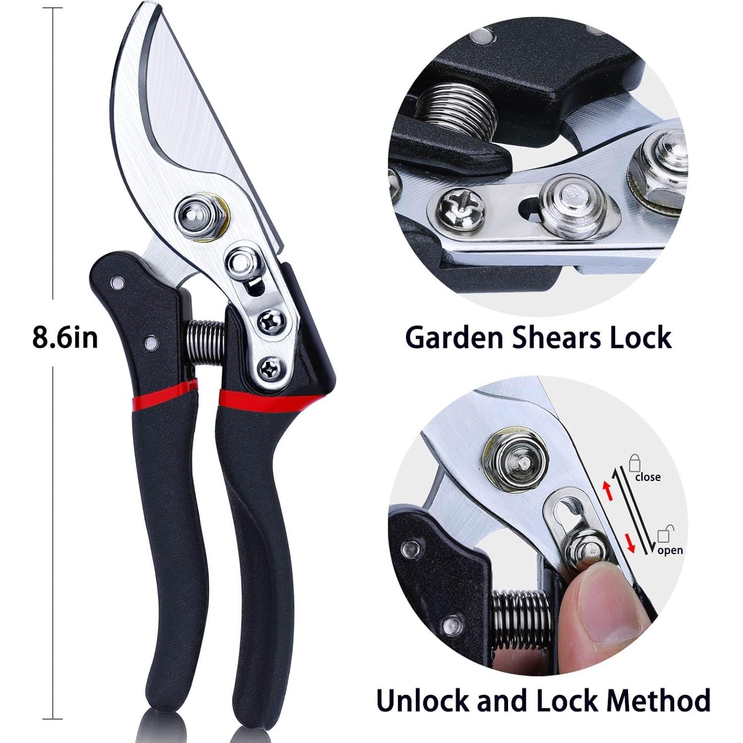 Tijeras de Podar Kynup V11 para Jardinería 21.8 cm Rojo Negro