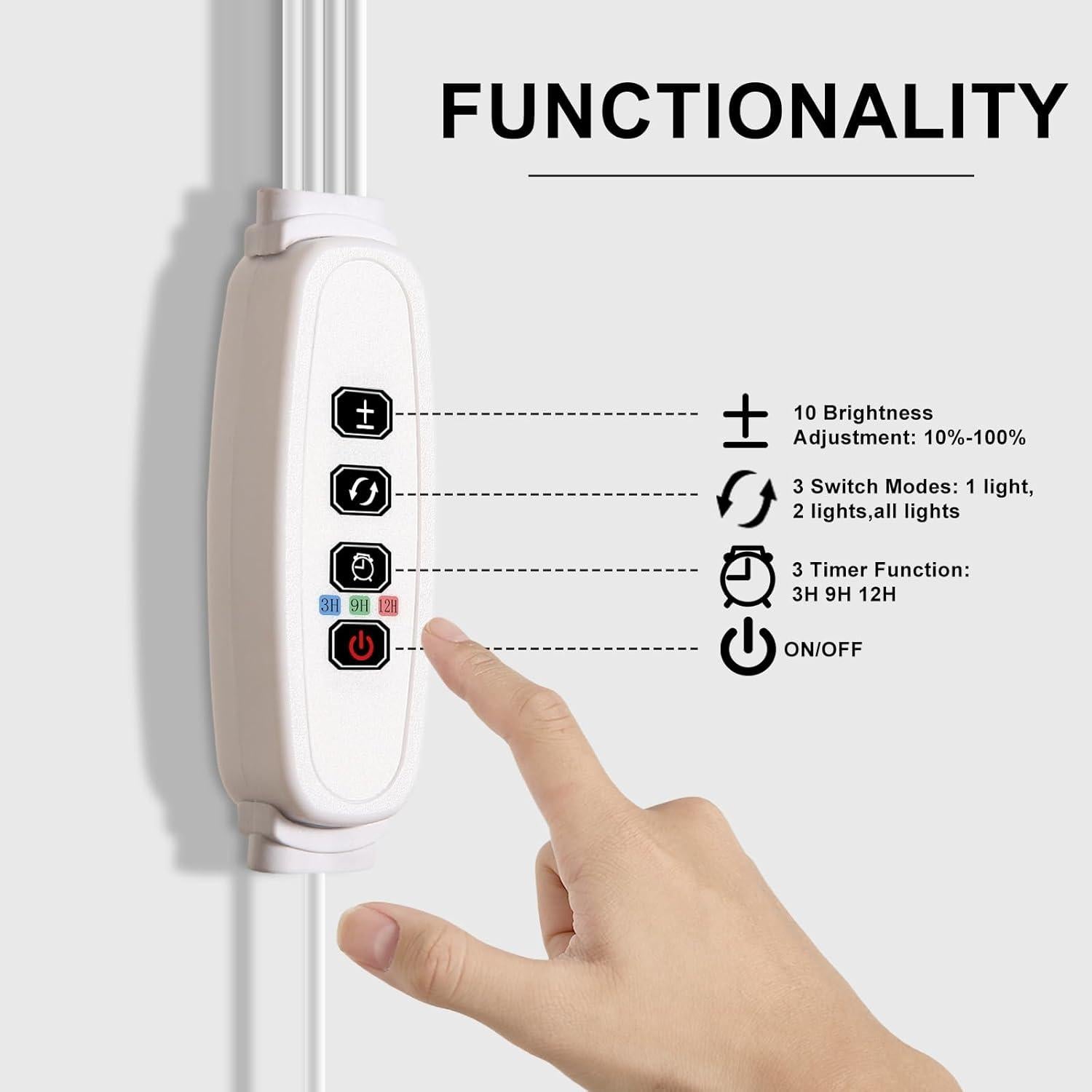 Soporte para Plantas con Luz LED Espectro Completo 7 Niveles