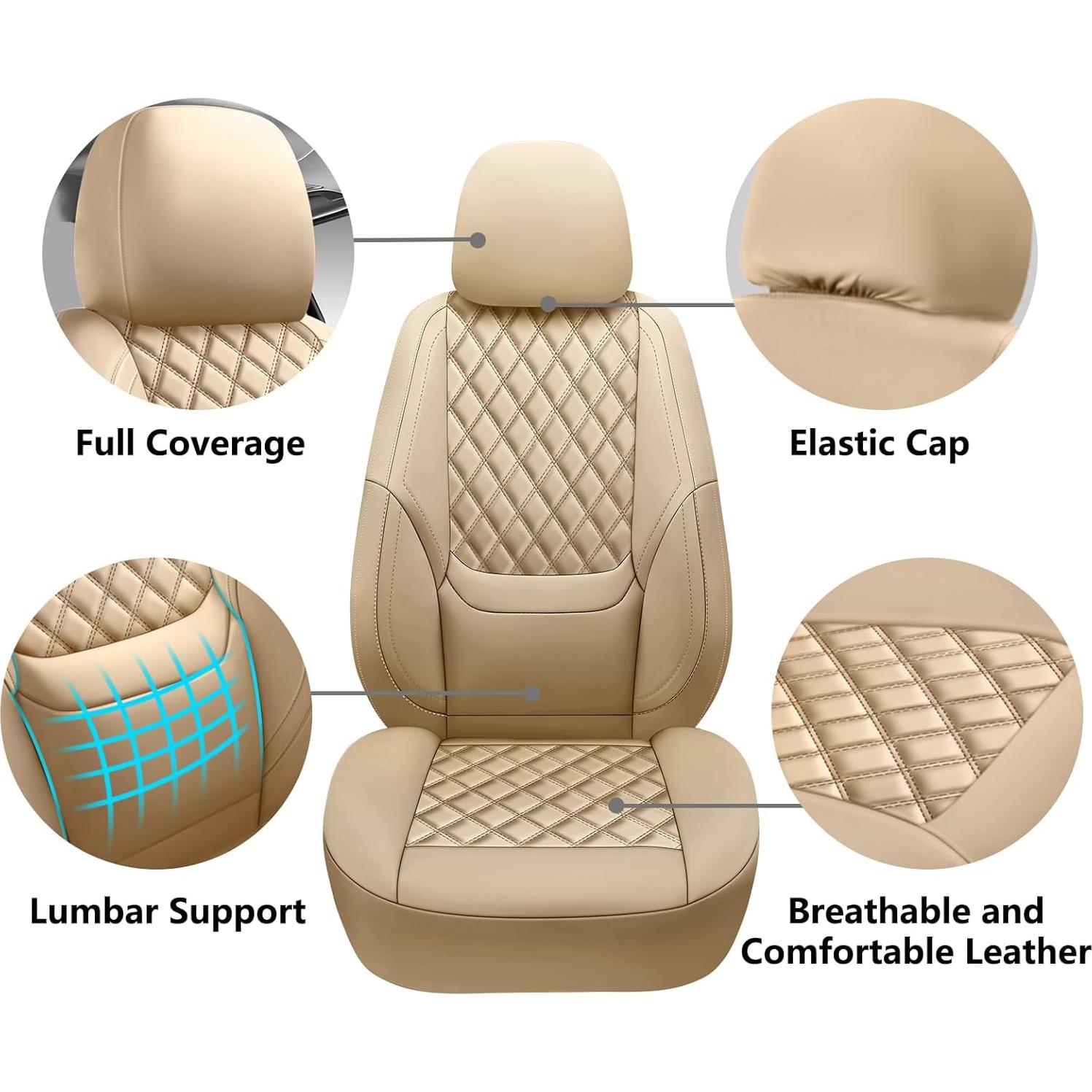 Cubiertas de Asiento de Coche NS YOLO Beige DL01 Impermeables