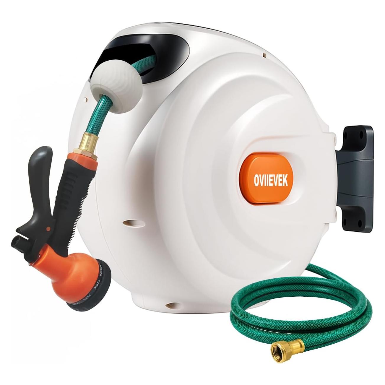 Carrete de Manguera Retráctil 19.81 m OVIIEVEK Montaje Pared