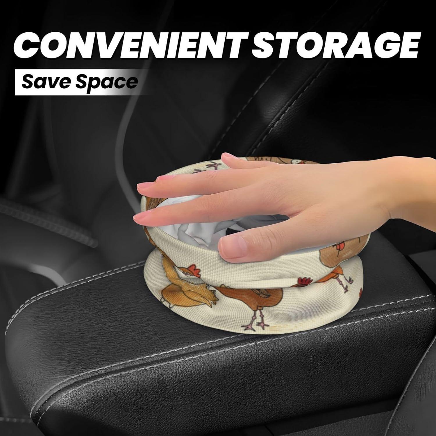 Basurero de Coche GYLILI Impermeable Plegable 19x15x18cm