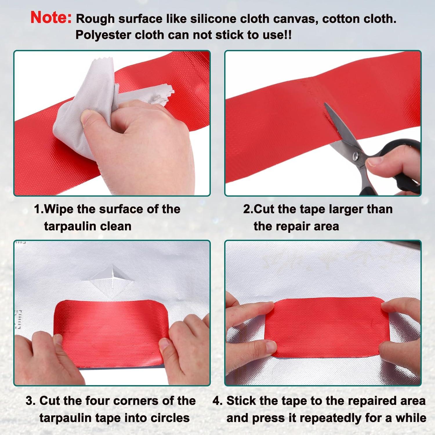 Cinta de Reparación de Toldos PATIKIL 8m x 5cm Impermeable