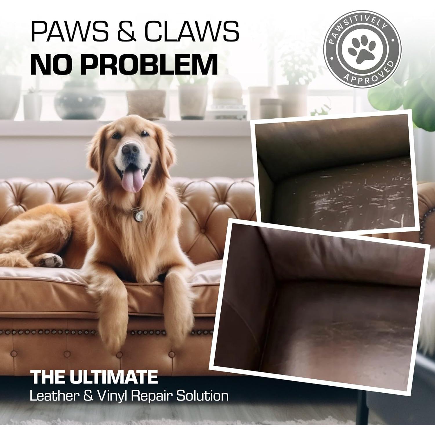 Kit de Reparación de Cuero y Vinilo FORTIVO - 288g, Todo en Uno