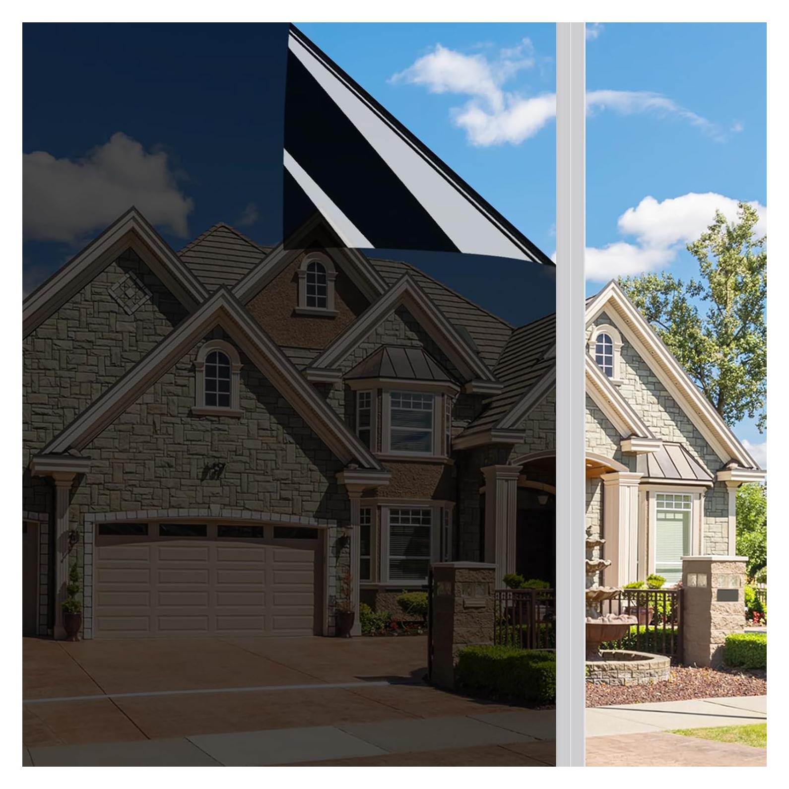 Película de Privacidad para Ventanas Ohmywor 40x200 cm Negra