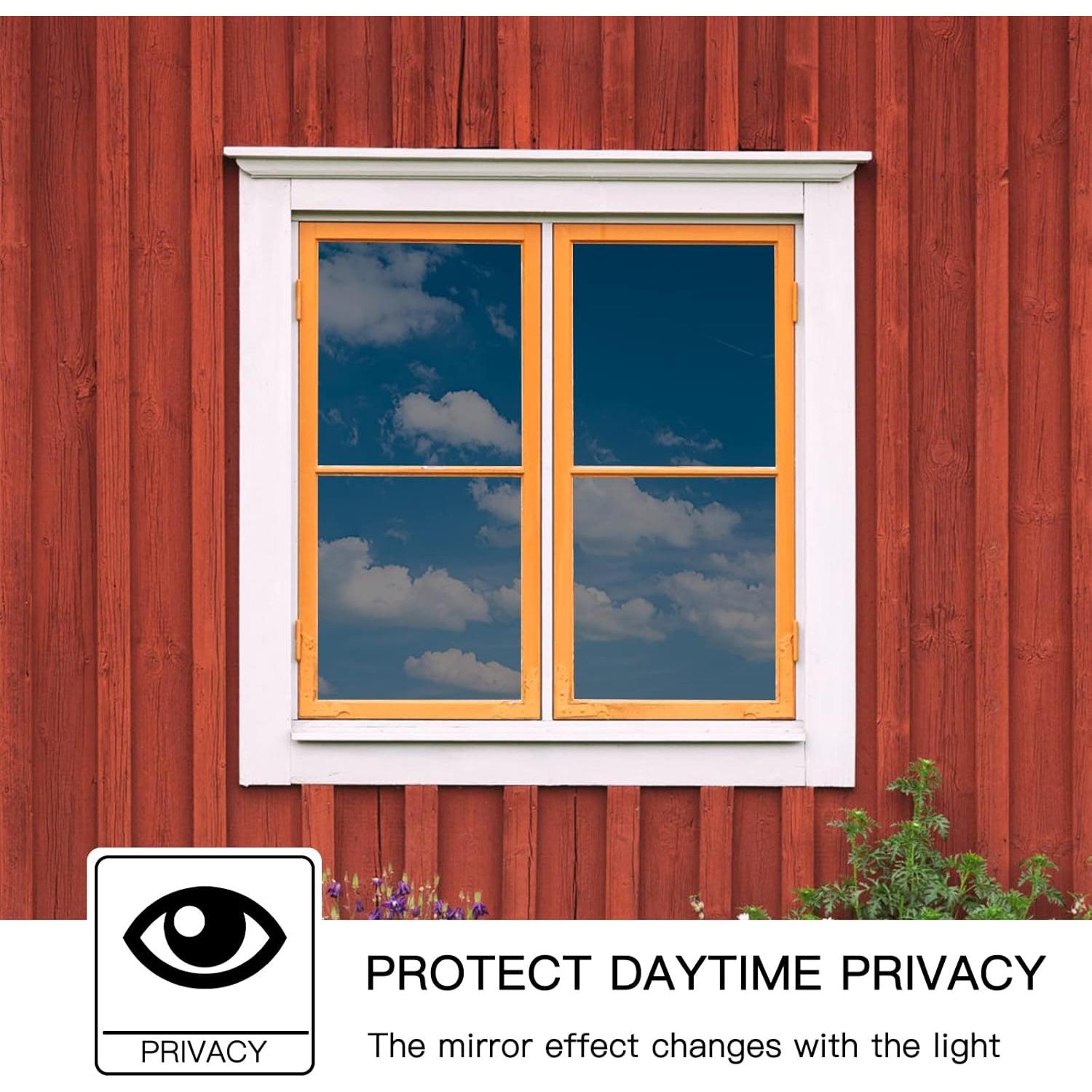 Película de Privacidad para Ventanas Ohmywor 40x200 cm Negra