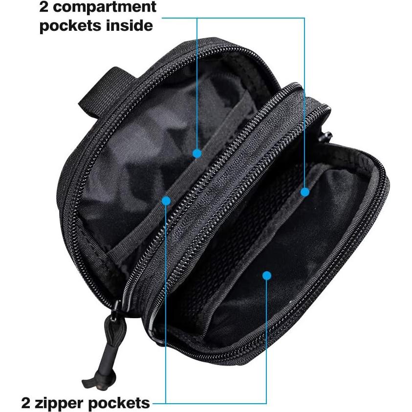 Bolsa Táctica Molle EDC EXCELENTE ELITE SPANKER Nylon Negro