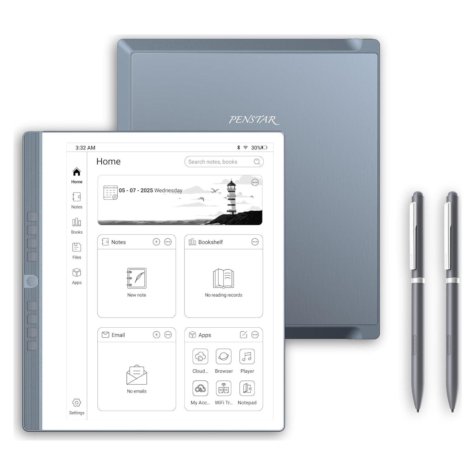 Tableta E-Ink Penstar eNote 2 10.3" 300 PPI con 2 Plumas B5