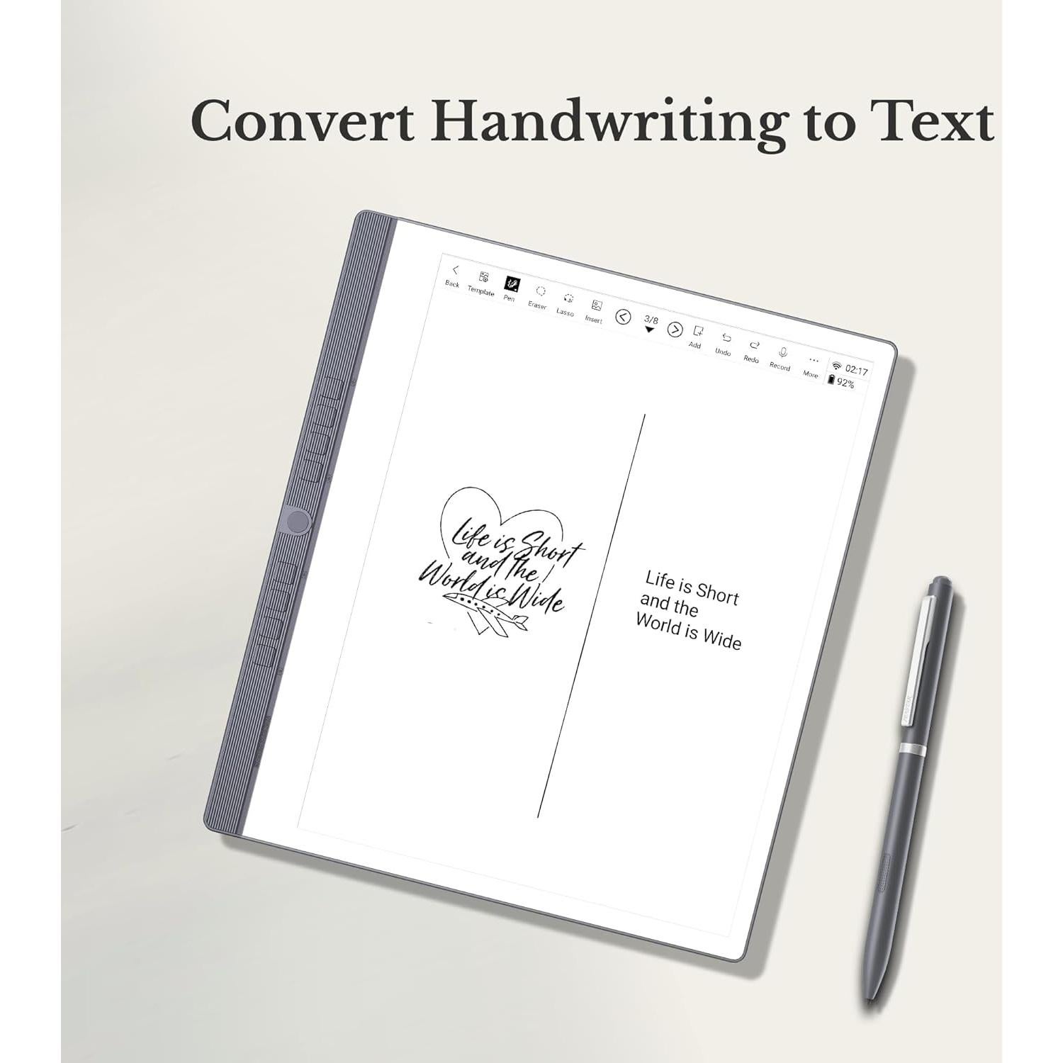 Tableta E-Ink Penstar eNote 2 10.3" 300 PPI con 2 Plumas B5