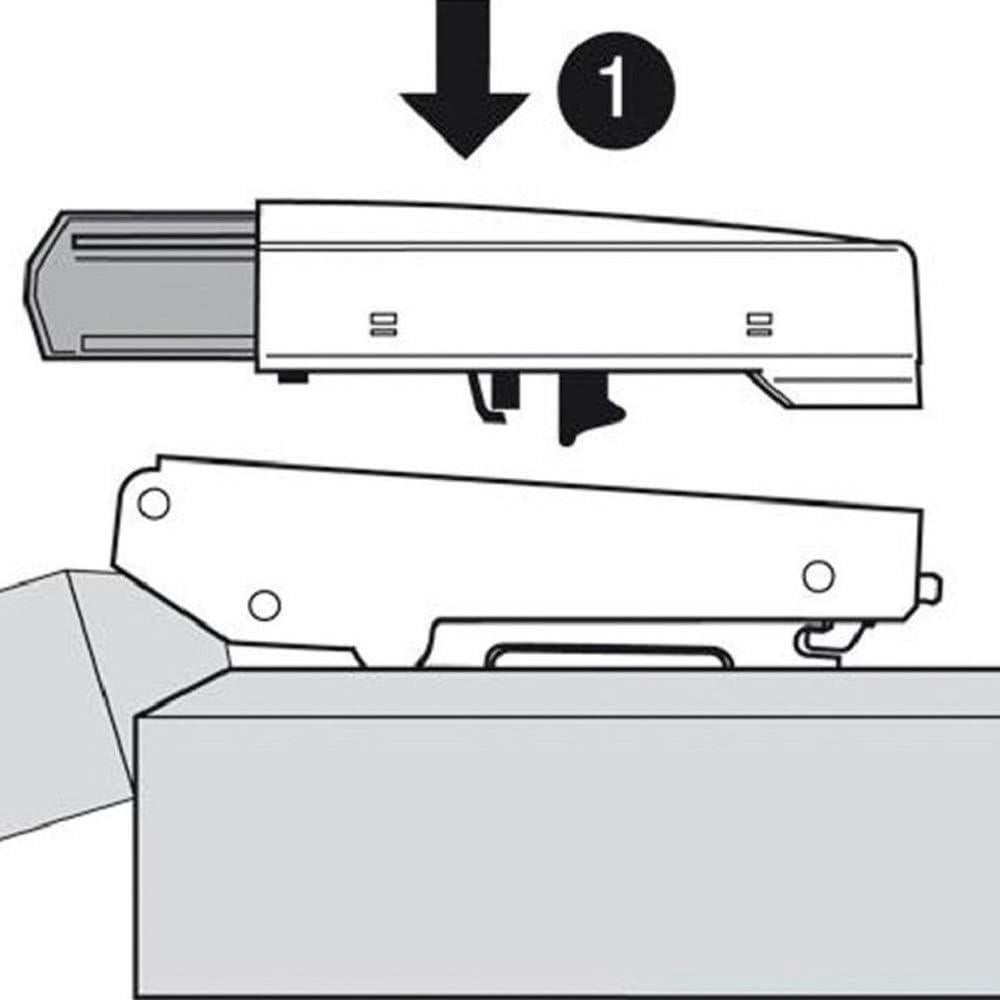 Amortiguador de cierre suave SENRISE clip en acero niquelado