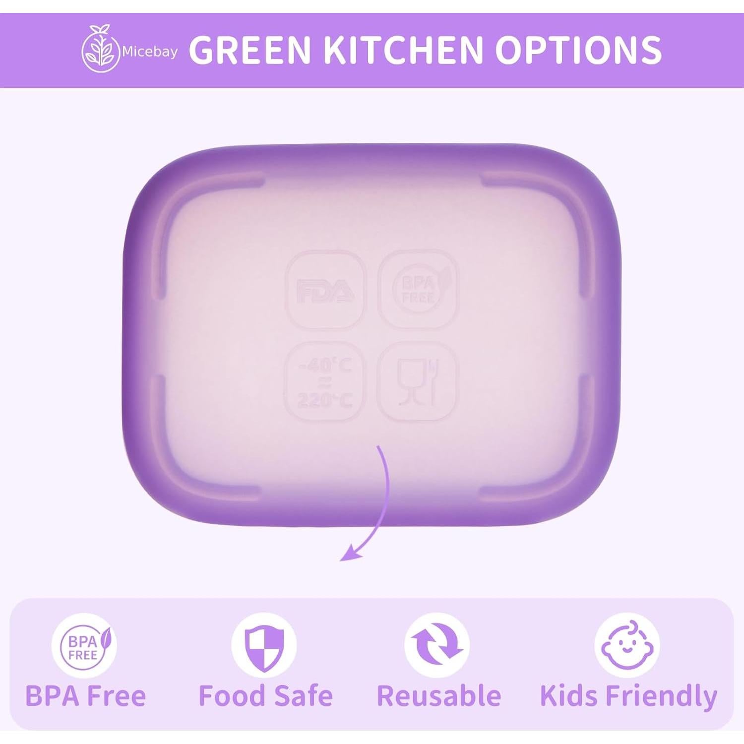 Contenedores de Aderezo Micebay 76.5 ml a Prueba de Fugas - 2 Piezas