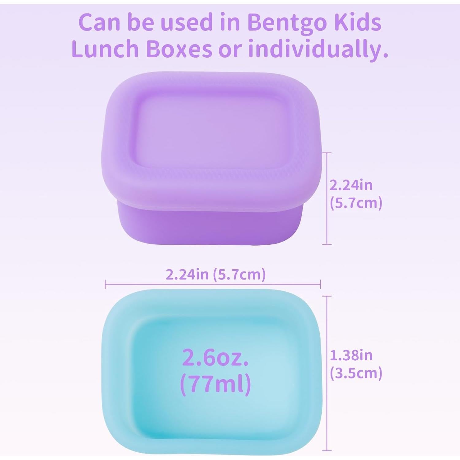 Contenedores de Aderezo Micebay 76.5 ml a Prueba de Fugas - 2 Piezas