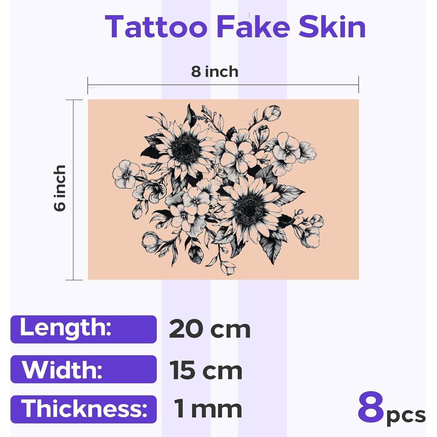 Kit de Práctica de Tatuaje Usiriy 23 Piezas con Piel y Papel