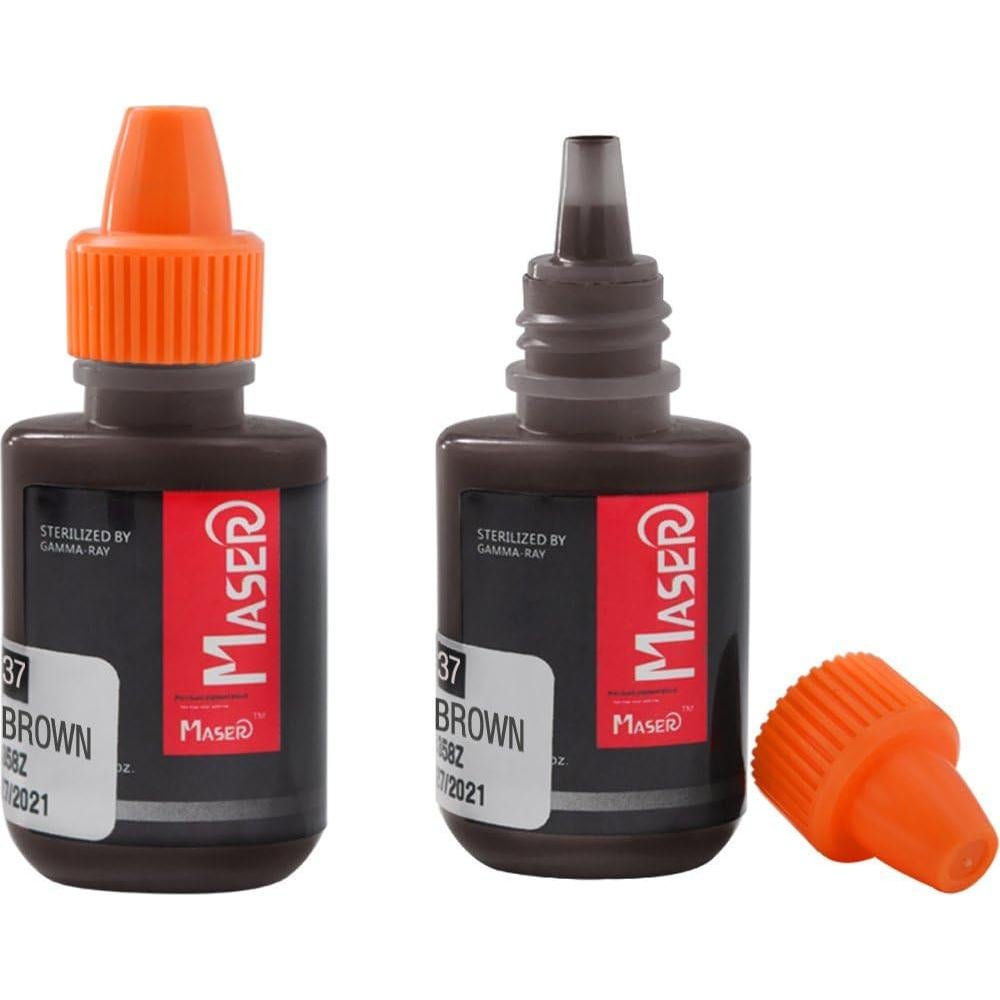 Tinta de Pigmento para Microblading 10ml Marrón Negro Orgánica