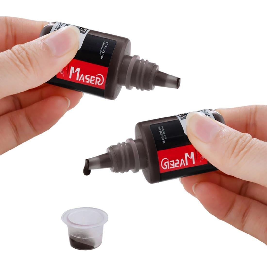 Tinta de Pigmento para Microblading 10ml Marrón Negro Orgánica