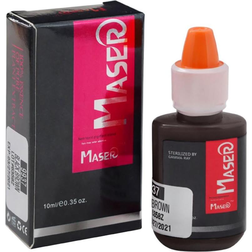 Tinta de Pigmento para Microblading 10ml Marrón Negro Orgánica