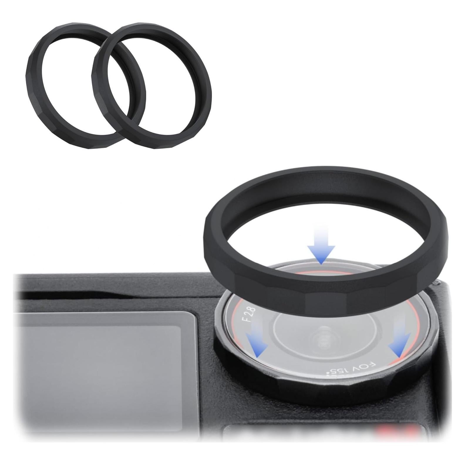 Anillo Protector de Lente de Silicona JJC LRR-AC 2Pcs para DJI Osmo Action