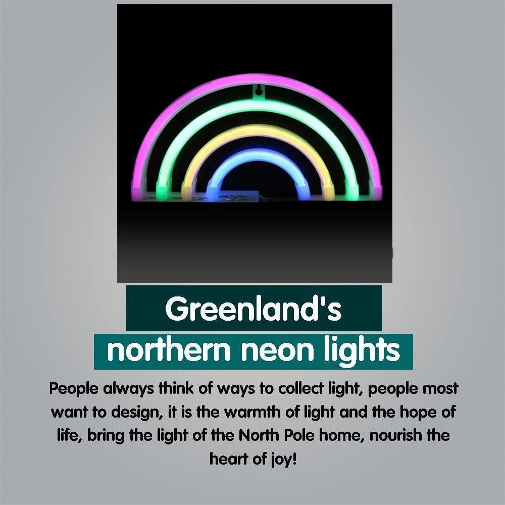 Letrero de Neón Arcoíris Nordstylee LED 30x16 cm Decoración