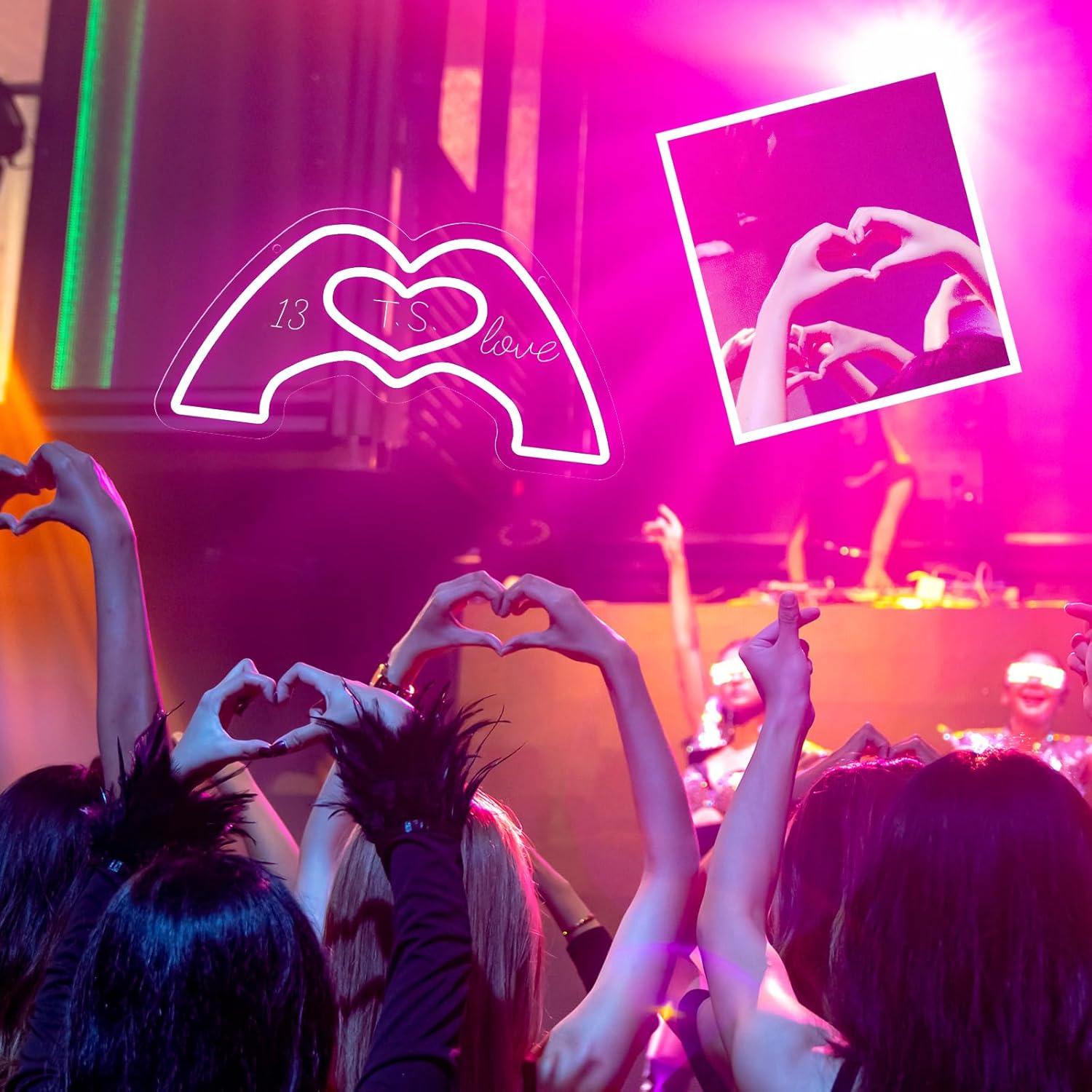 Cartel de Neón Rosa Corazón NeusWonder 39.88 cm LED USB