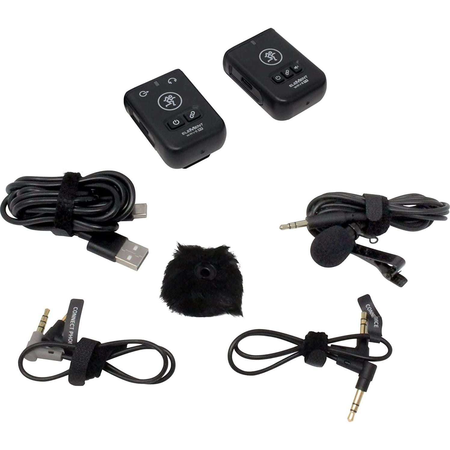 Micrófono Lavalier Inalámbrico Mackie EM Wave LAV Compacto