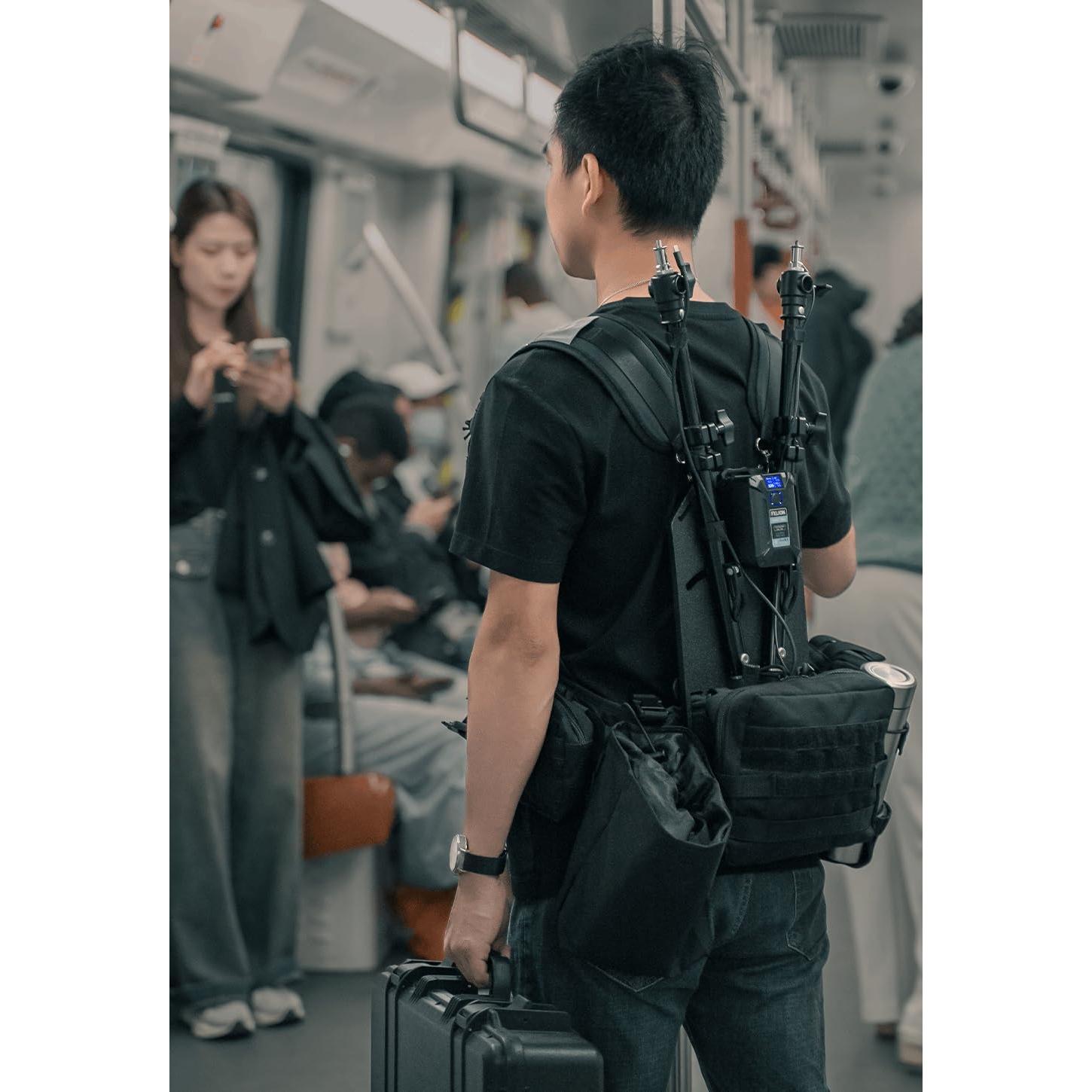 Sistema de Mochila con Chaleco de Luz Caminstarry - Grabación Video