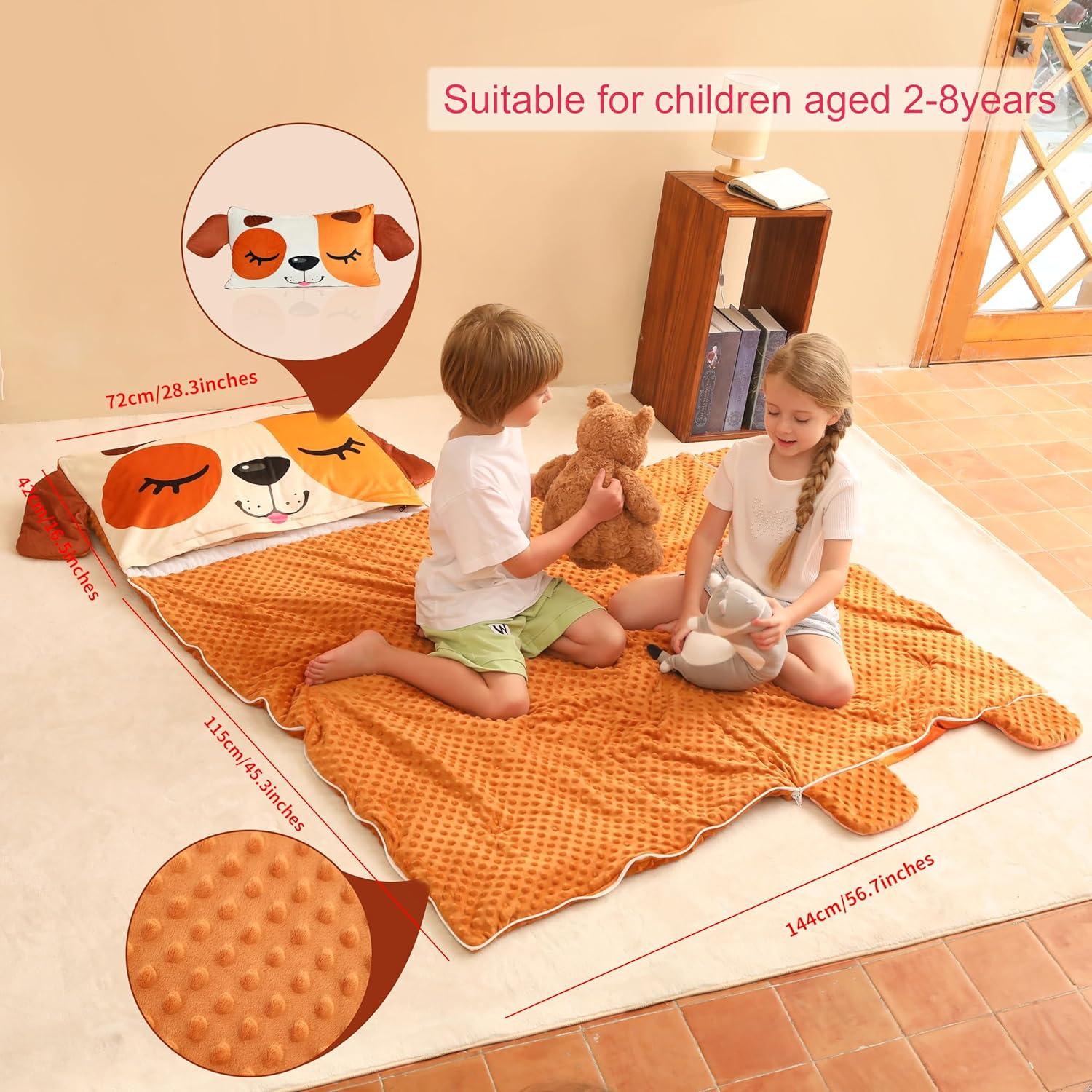Manta de Siesta Leadtex para Niños 2-8 años - Perro 3 en 1