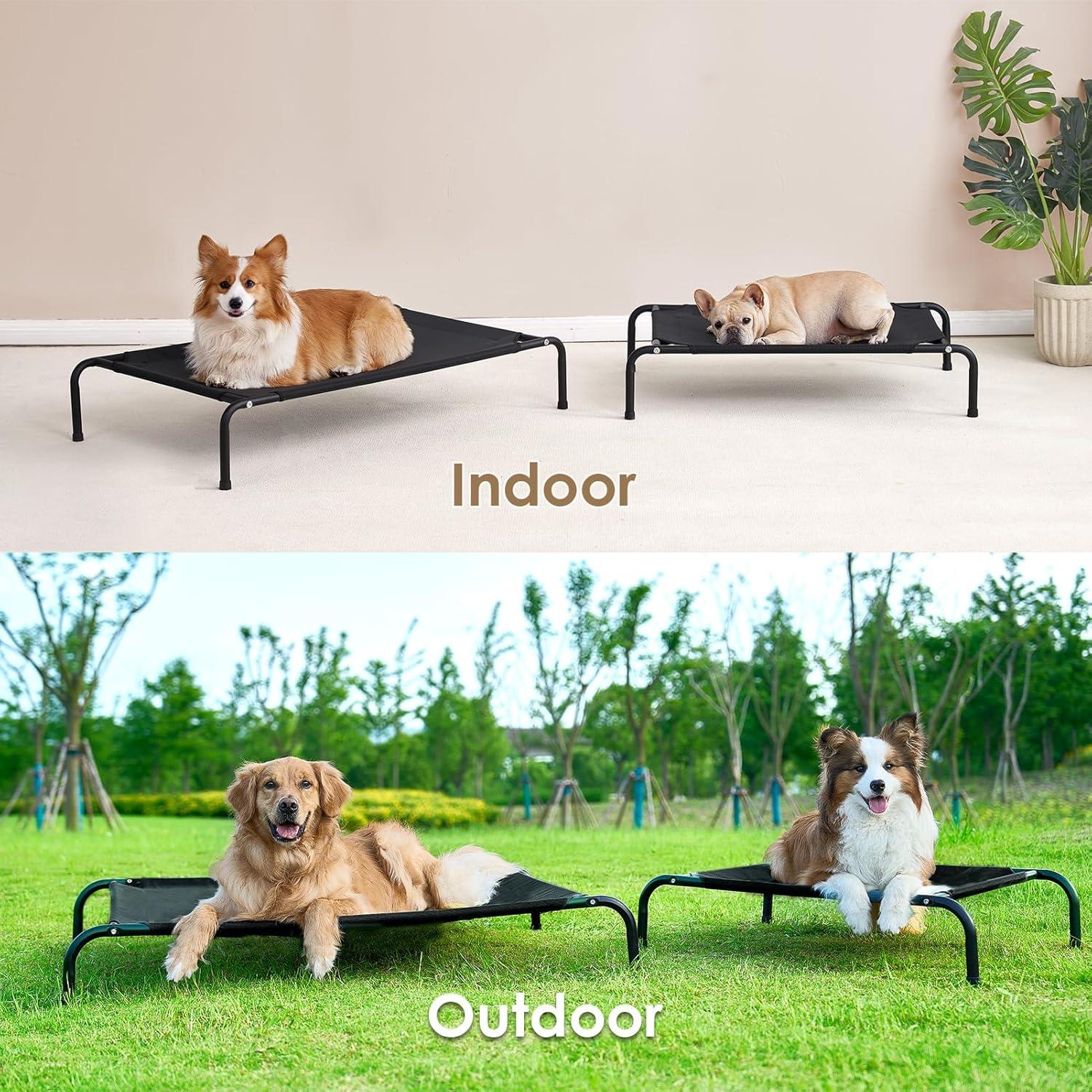 Cama Elevada para Perros EHEYCIGA Mediana 89x56 cm Impermeable
