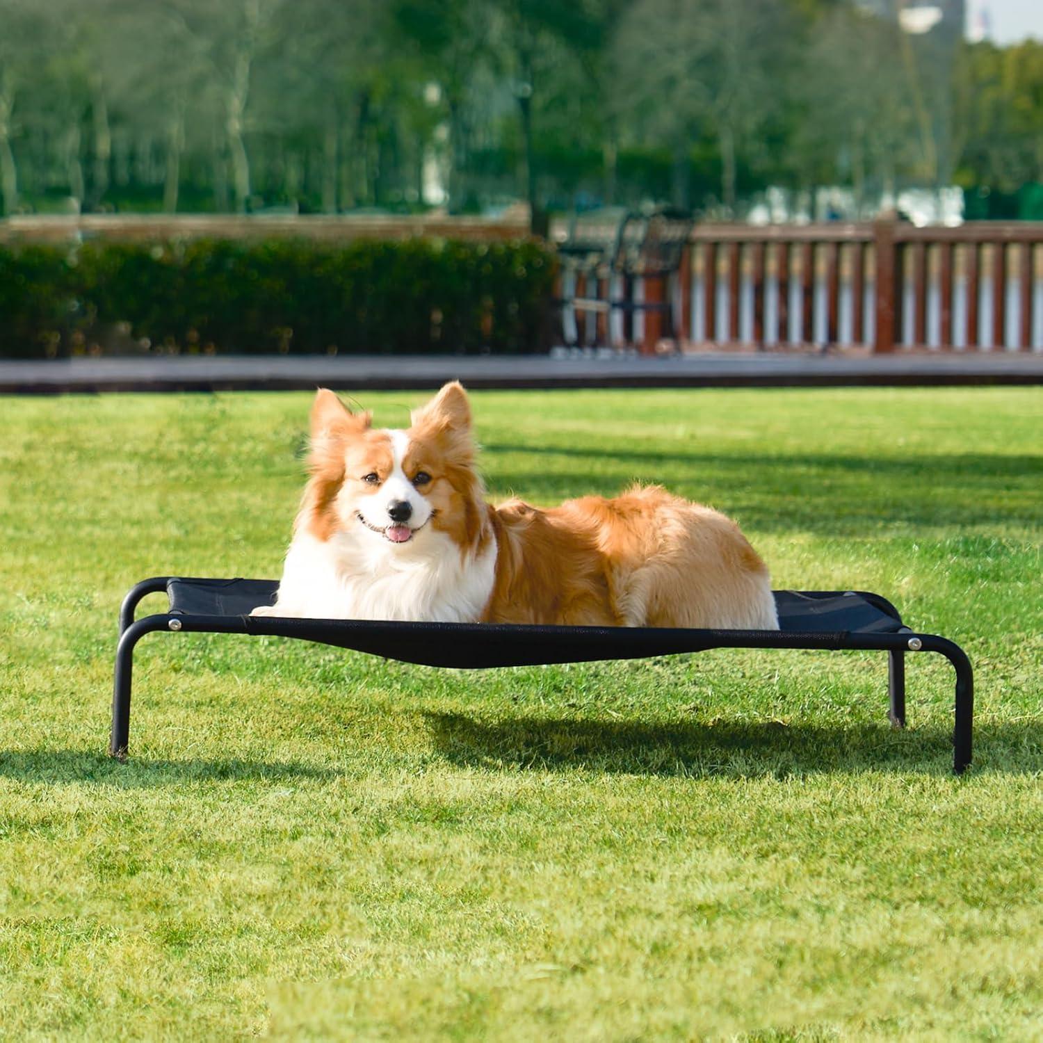 Cama Elevada para Perros EHEYCIGA Mediana 89x56 cm Impermeable