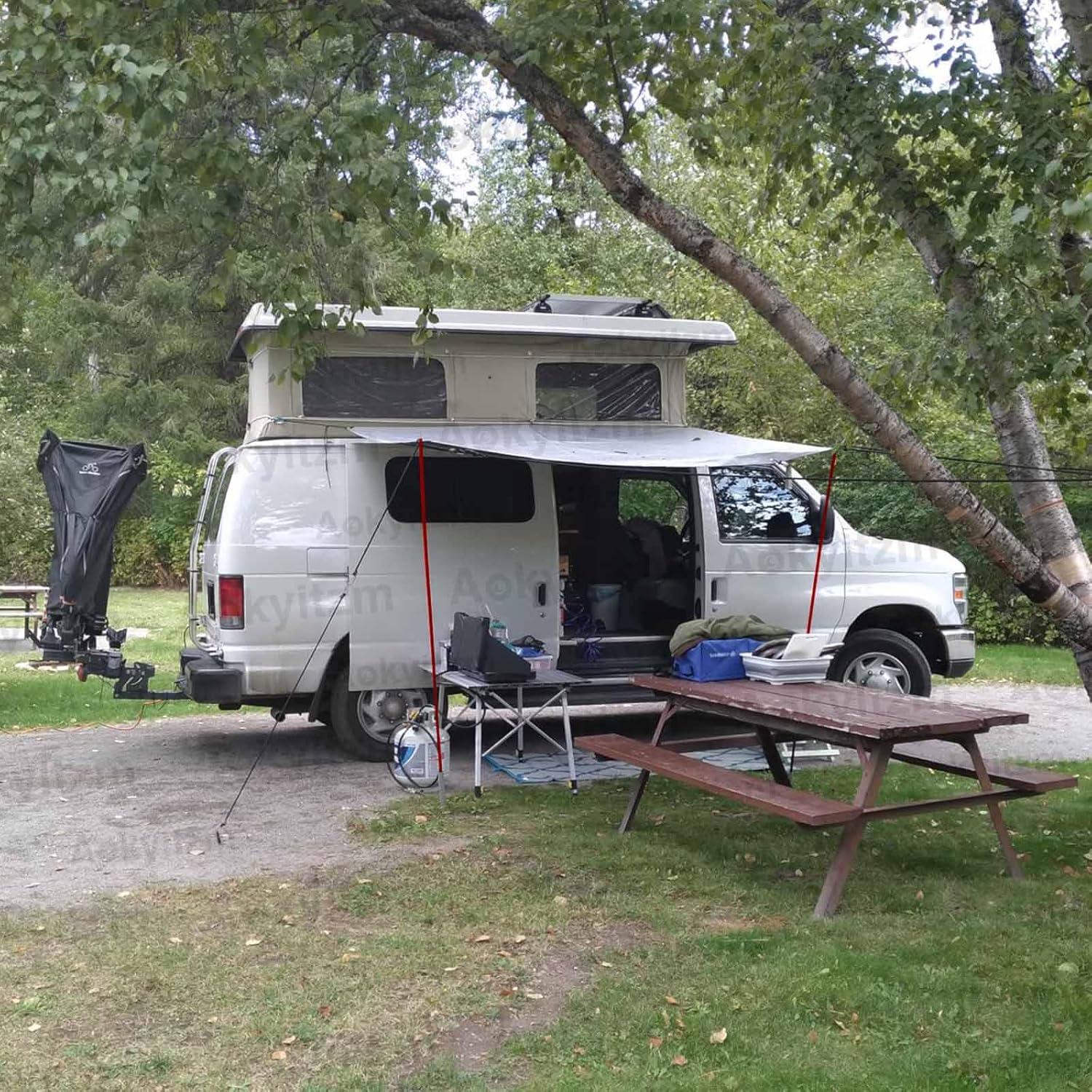 Postes de Tienda Portátiles Aokyitzm 190cm Rojo - 10 Piezas