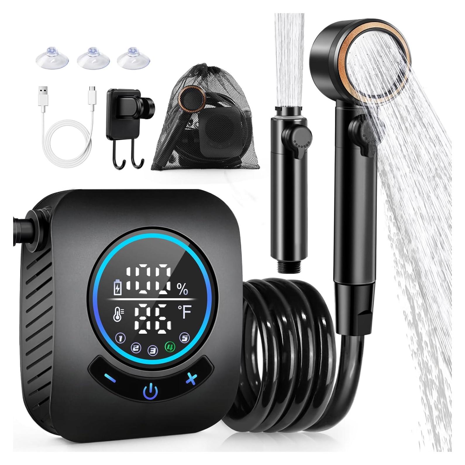 Ducha Portátil AUTOPkio 8000mAh 10L/min 5 Modos de Velocidad