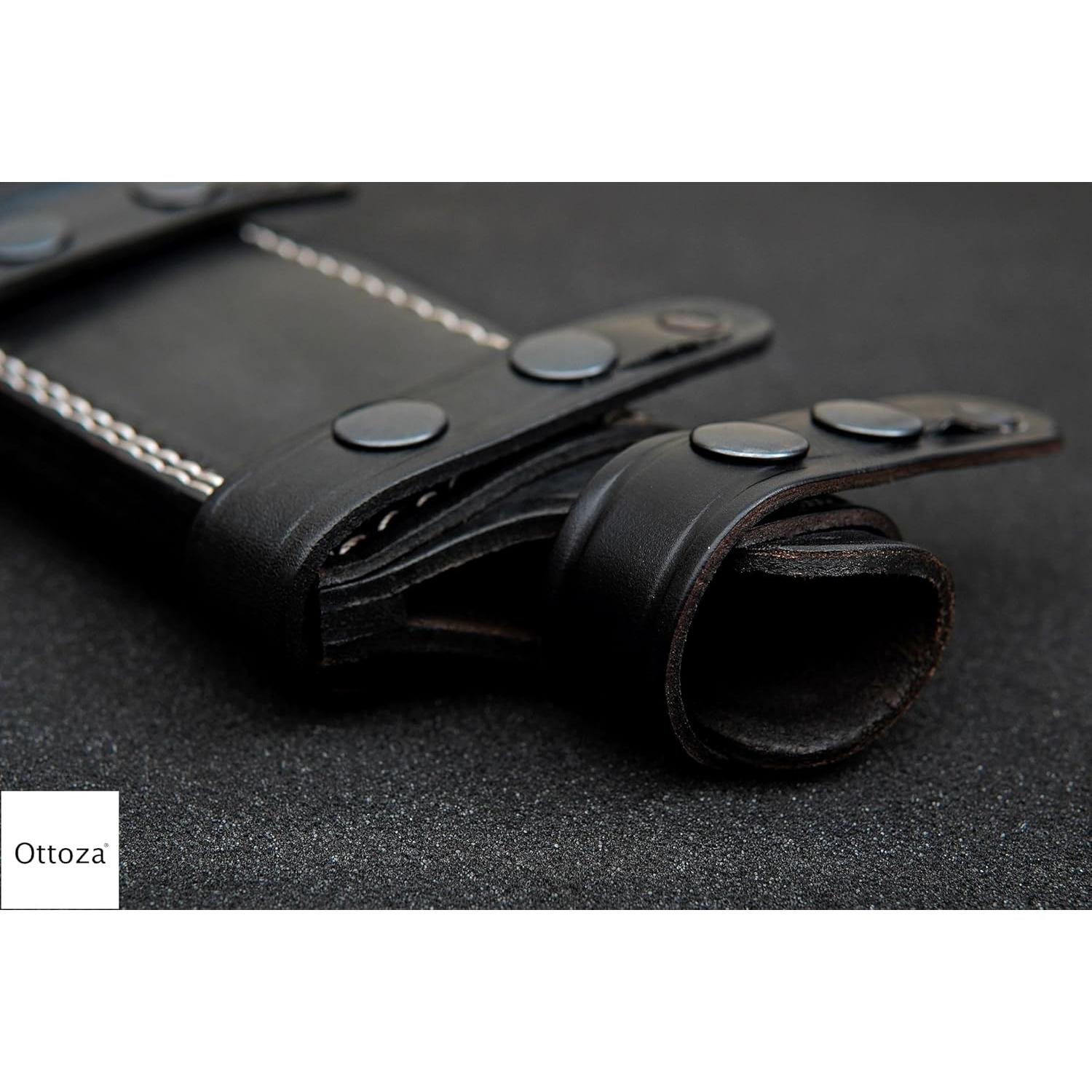Funda de Cuchillo de Cuero Ottoza para Cinturón Mano Derecha 15.88 cm