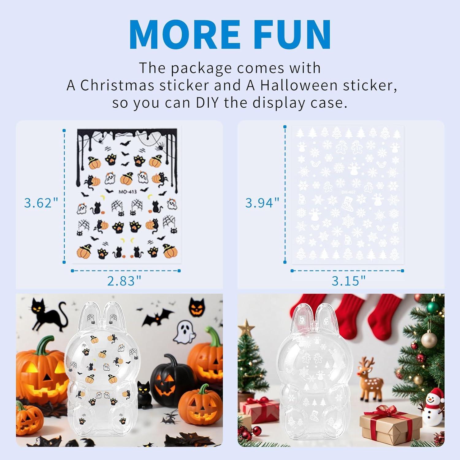 Funda Protectora Acrílica Bestoct para Muñeca Monstruo 15.5 cm