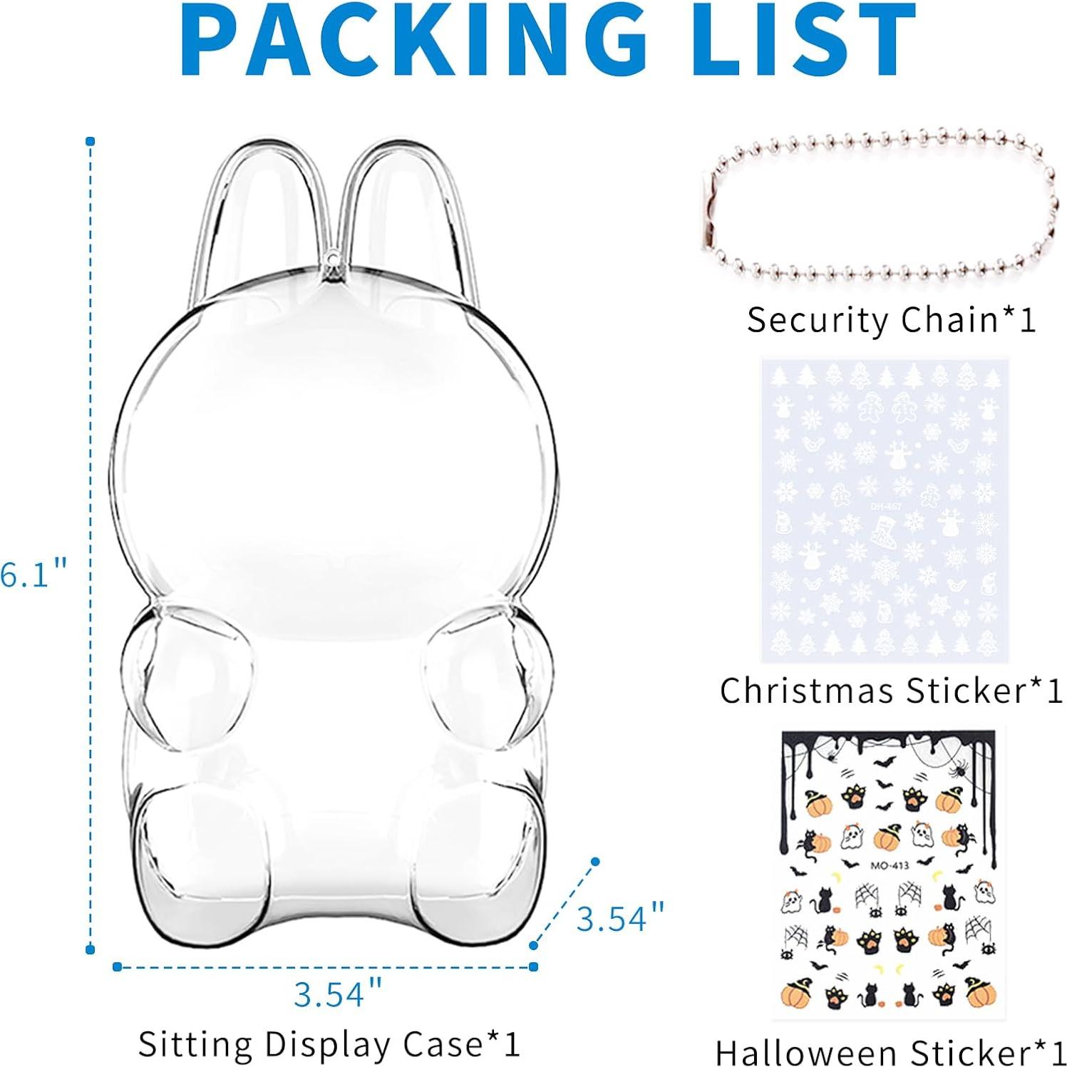 Funda Protectora Acrílica Bestoct para Muñeca Monstruo 15.5 cm