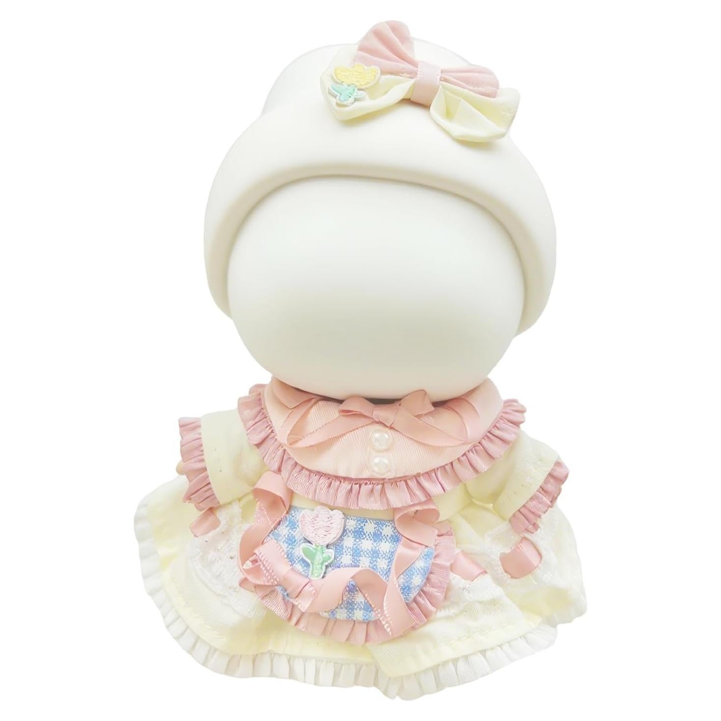 Conjunto Ropa para Muñecas 17cm CUTE002 Vestido Europeo Amarillo/Rosa