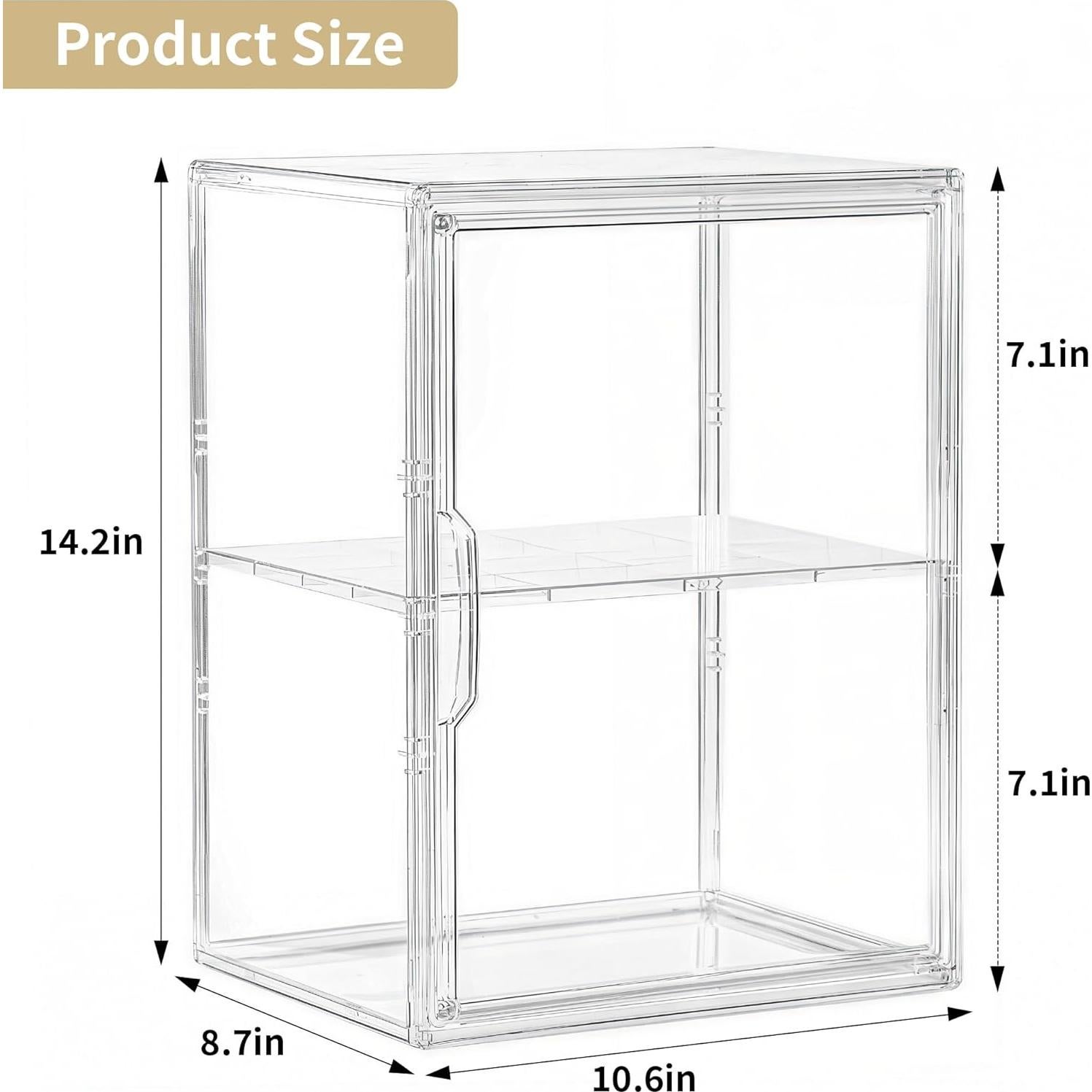 Caja de Exhibición Acrílica TrendyBin 2 Capas 1 Paquete