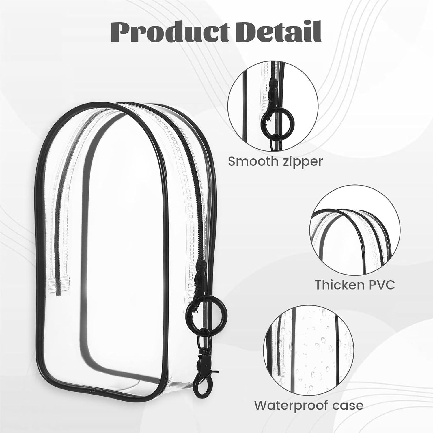 Funda Transparente para Llaveros Xyulaan con Cierre 20x14cm