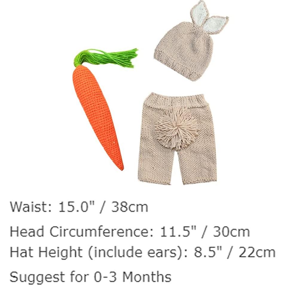 Disfraz de Conejito de Pascua Bebé OBEEII Hecho a Mano