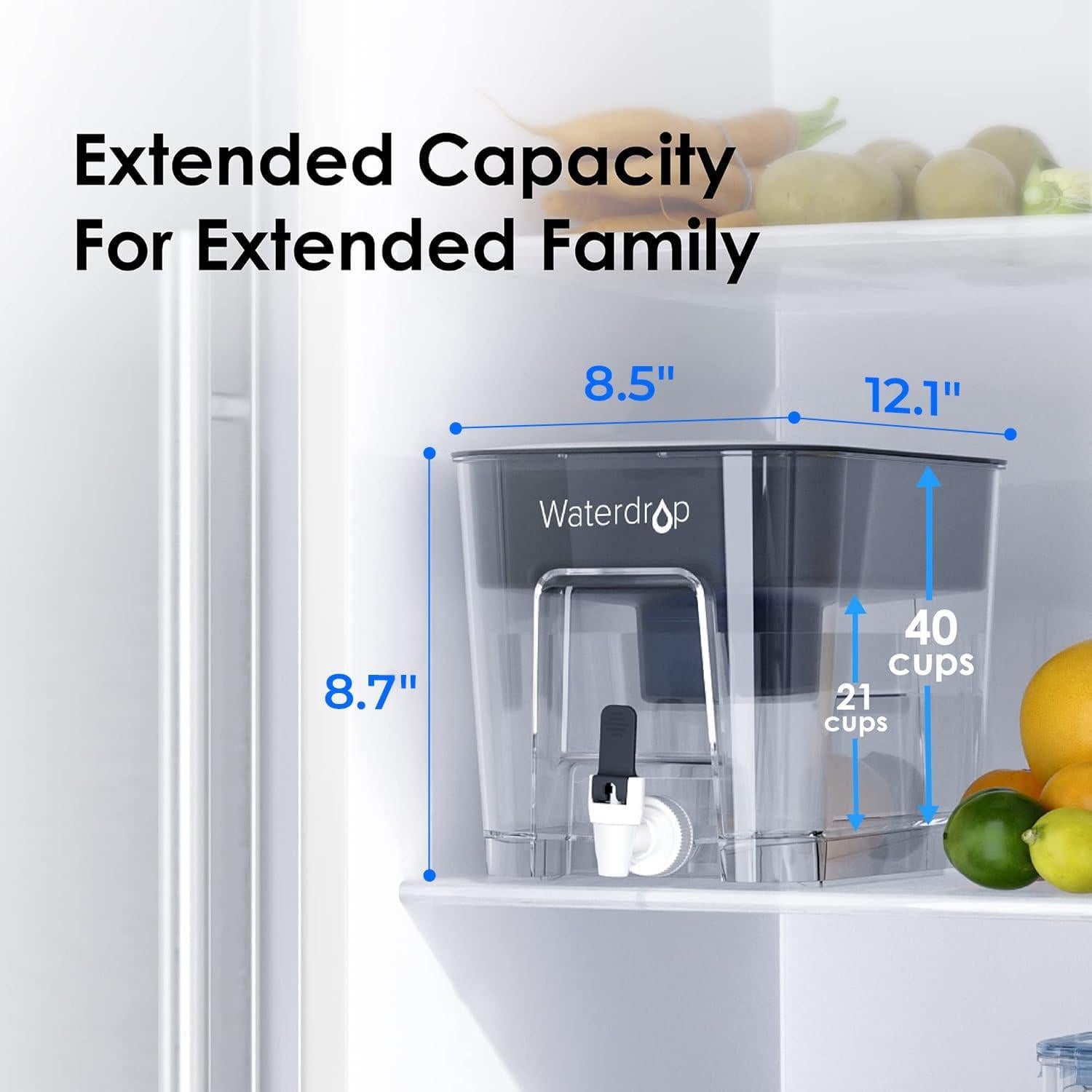 Dispensador de agua Waterdrop WD-WFD-22L 40 tazas NSF